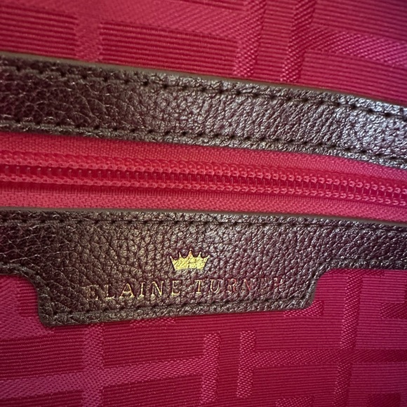 Elaine Turner Gold Metallic Bag  EUC - Picture 7 of 7